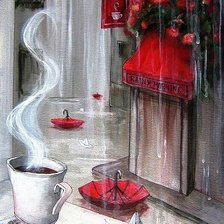 Схема вышивки «дождливое утро»