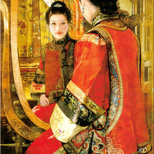 Схема вышивки «восточная красавица»