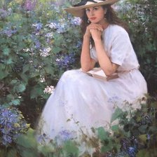 Схема вышивки «женские портреты»