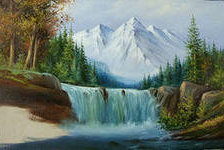 Схема вышивки «водопад»