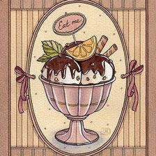 Схема вышивки «Мороженое»