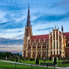 Схема вышивки «Костёл»