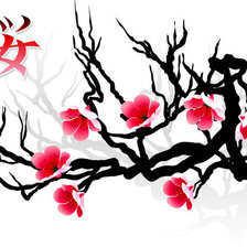 Схема вышивки «сакура»