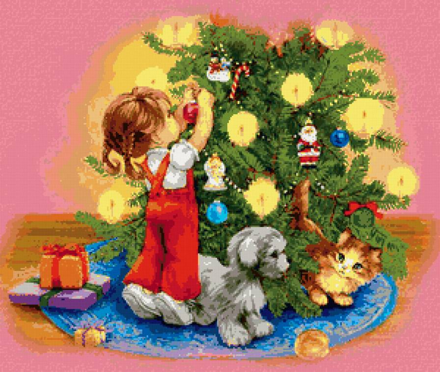 пано для детской - дети, детям, новый год, животные, пано - предпросмотр