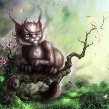 Схема вышивки «Чеширский кот»