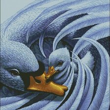 Схема вышивки «лебединая нежность»