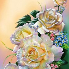 Схема вышивки «пано цветочное»