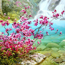 Схема вышивки «Водопад»