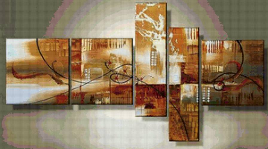 Авангард - сегментированные картины - предпросмотр