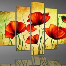 Схема вышивки «Маки»