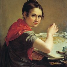 Схема вышивки «вышивальщица»