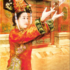 Схема вышивки «восточная красавица»