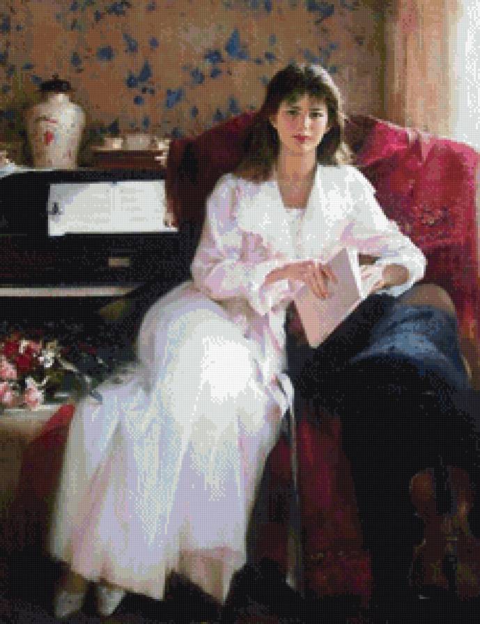 женские портреты - девушка, портрет - предпросмотр