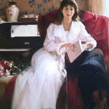 Схема вышивки «женские портреты»