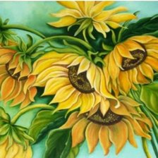 Схема вышивки «серия "подсолнухи"»