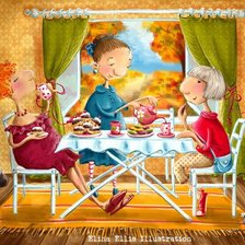 Схема вышивки «леди»