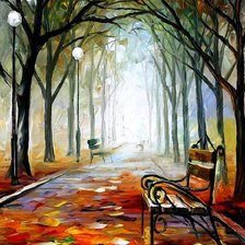 Схема вышивки «осень туманная»