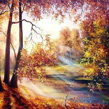 Схема вышивки «солнечная осень»