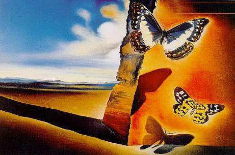Сальвадор Дали - дали, картина, бабочки - оригинал