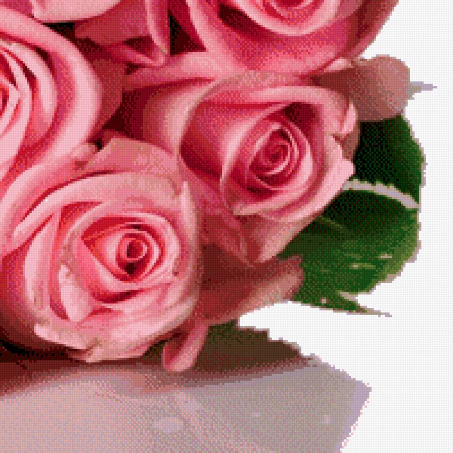 триптих букет роз - правая часть - букет, розы, цветы, триптих - предпросмотр