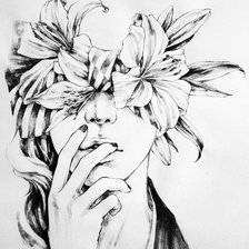 Схема вышивки «монохром»