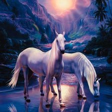 Схема вышивки «На закате»