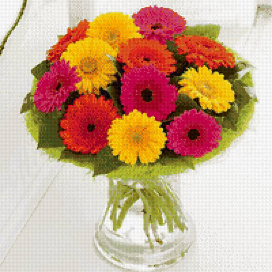 герберы - герберы, цветы, ваза - предпросмотр