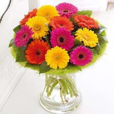 Схема вышивки «герберы»