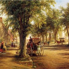 Схема вышивки «поселок»