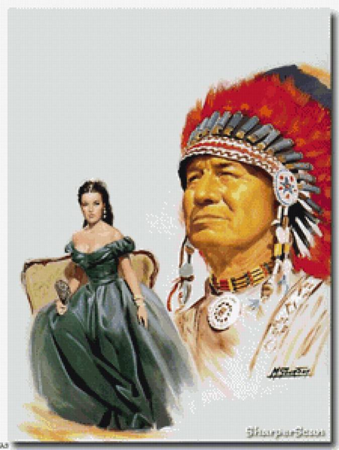 мечты - девушка, индеец - предпросмотр