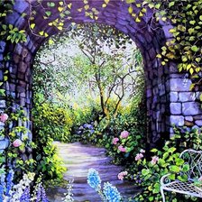 Схема вышивки «в парке»