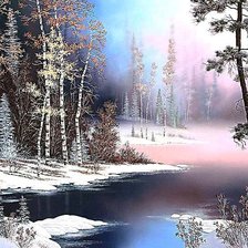 Схема вышивки «тихая речка»