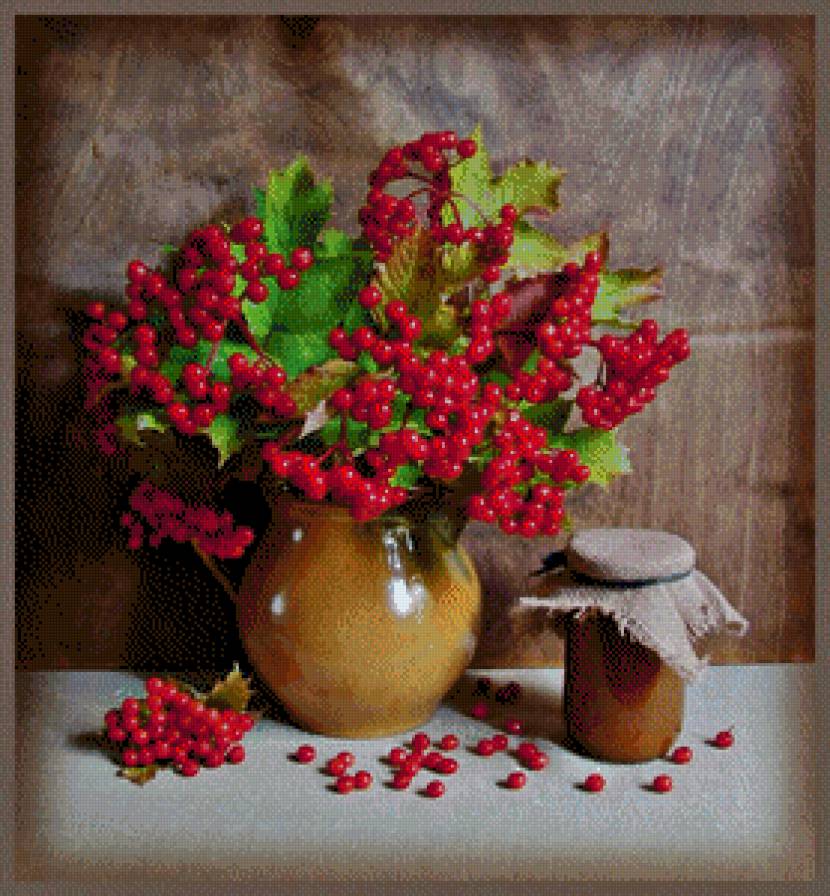 Калина красная - украина, калина, натюрморт - предпросмотр