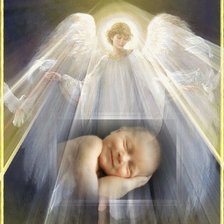 Схема вышивки «Ангел хранитель»