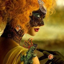 Схема вышивки «В маске»