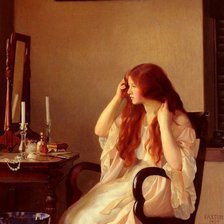 Схема вышивки «У зеркала»