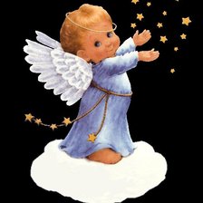 ангел со звездами