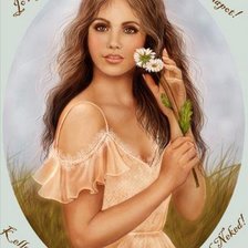 Схема вышивки «девушка»