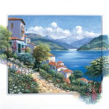 Схема вышивки «приморский пейзаж»