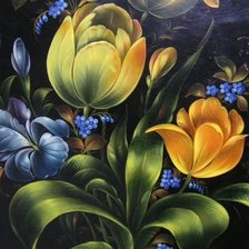 Схема вышивки «Жостовский узор»