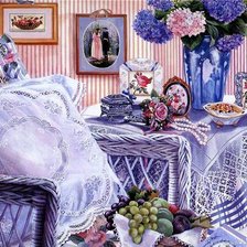 Схема вышивки «уютная комната»