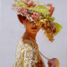 Схема вышивки «девушка»