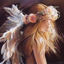 Схема вышивки «ангел»