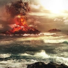 Схема вышивки «вулкан»