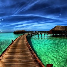 Схема вышивки «Лето, море, бунгало»