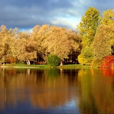Схема вышивки «Осень в Финляндии»