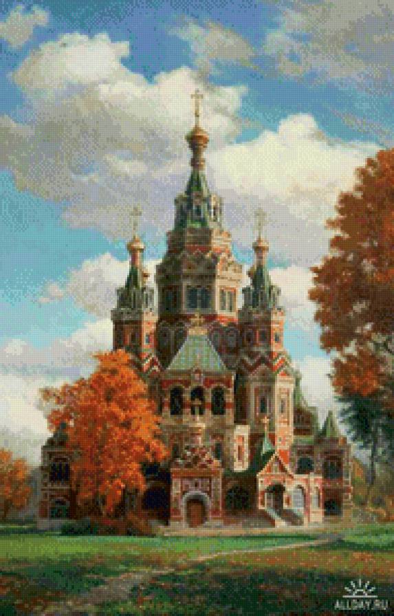 собор - церковь, собор, осень, храм - предпросмотр