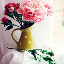 Схема вышивки «пионы в вазе»