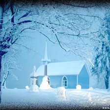 Схема вышивки «Зима»