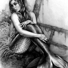 Схема вышивки «русалка»